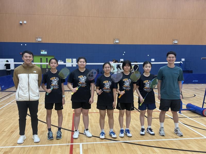 Inter-School Badminton Competition (Girls B) Champion 2023-2024