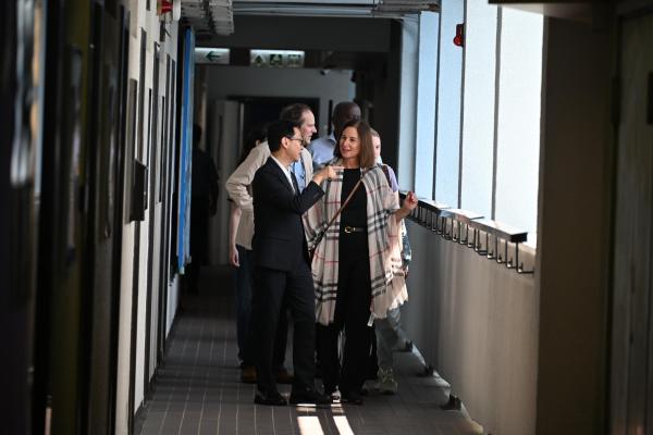 Welcome World YMCA Executive Committee Members to Chinese Y.M.C.A. Secondary School