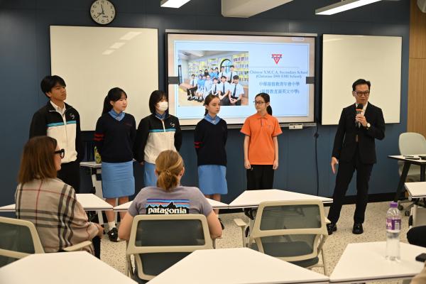 Welcome World YMCA Executive Committee Members to Chinese Y.M.C.A. Secondary School