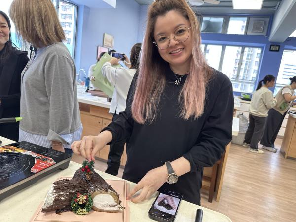 製作聖誕樹幹蛋糕