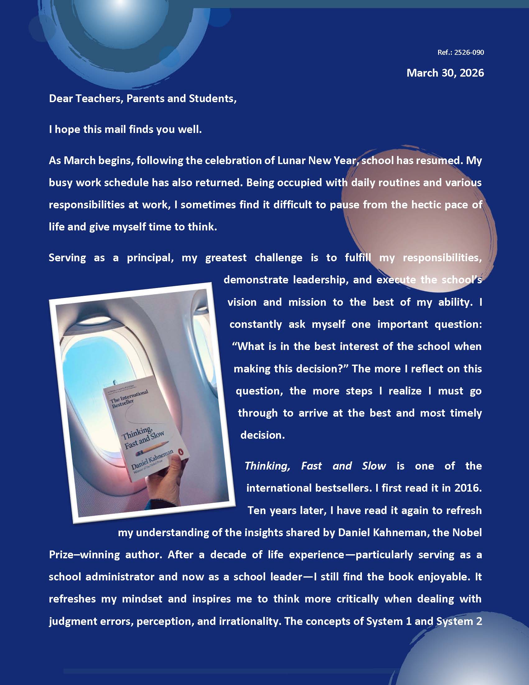 Principal Words – March 2026