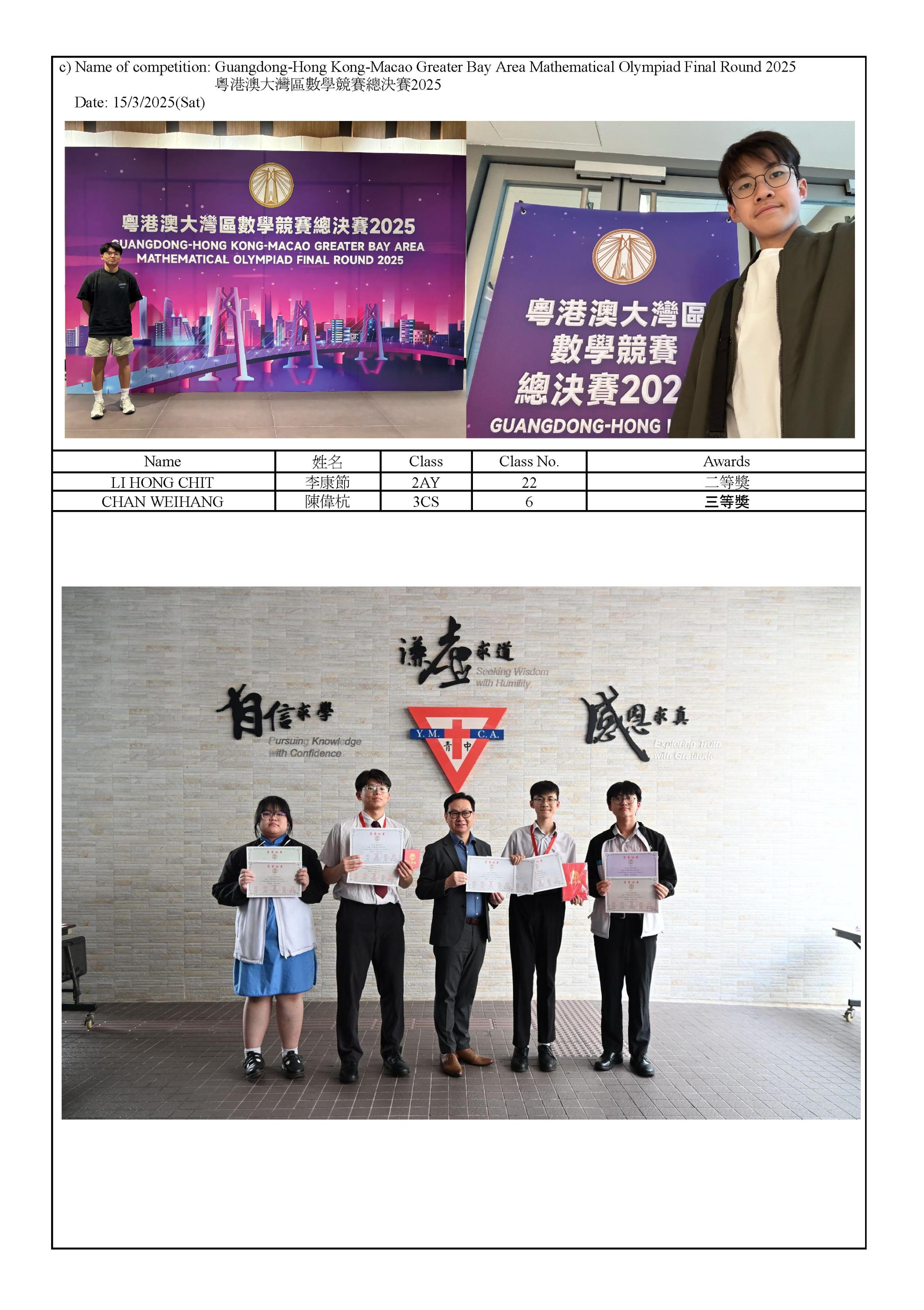 2024-2025 數學校外比賽資料總結